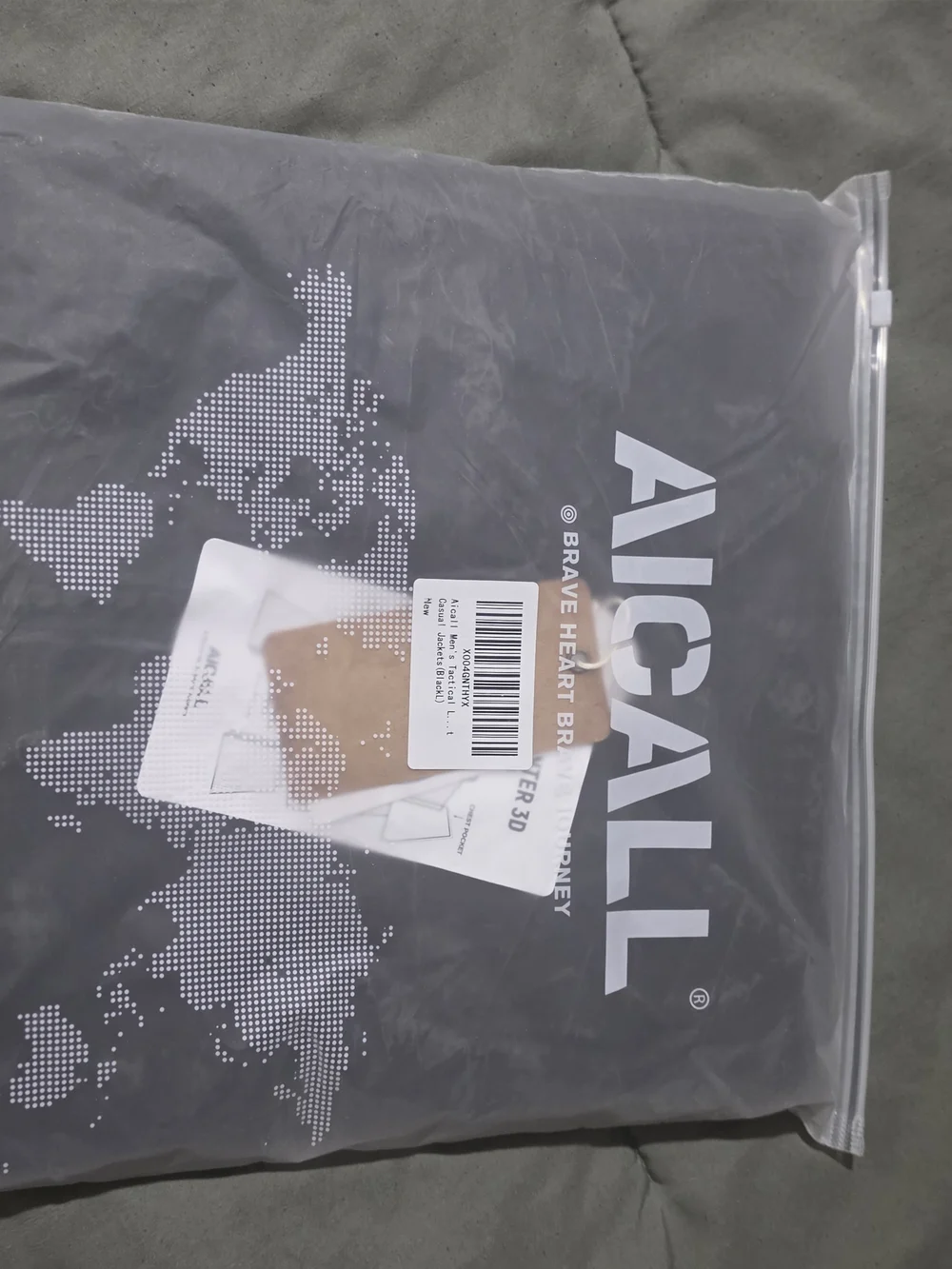 Men's tactical casual black jacket. Size Large